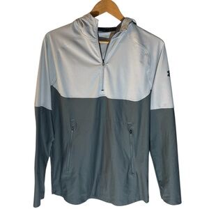 H3- Under Armor Two-Tone Gray Windbreaker Pullover Jacket